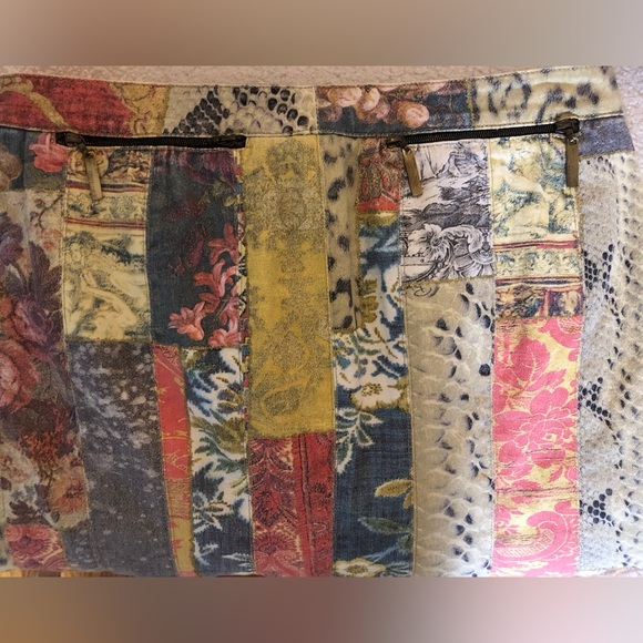 Roberto Cavalli F/W 2002 Patchwork Print Skirt - Picture 4 of 5